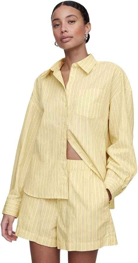 GAP Women's Poplin Big Shirt | Amazon (US)