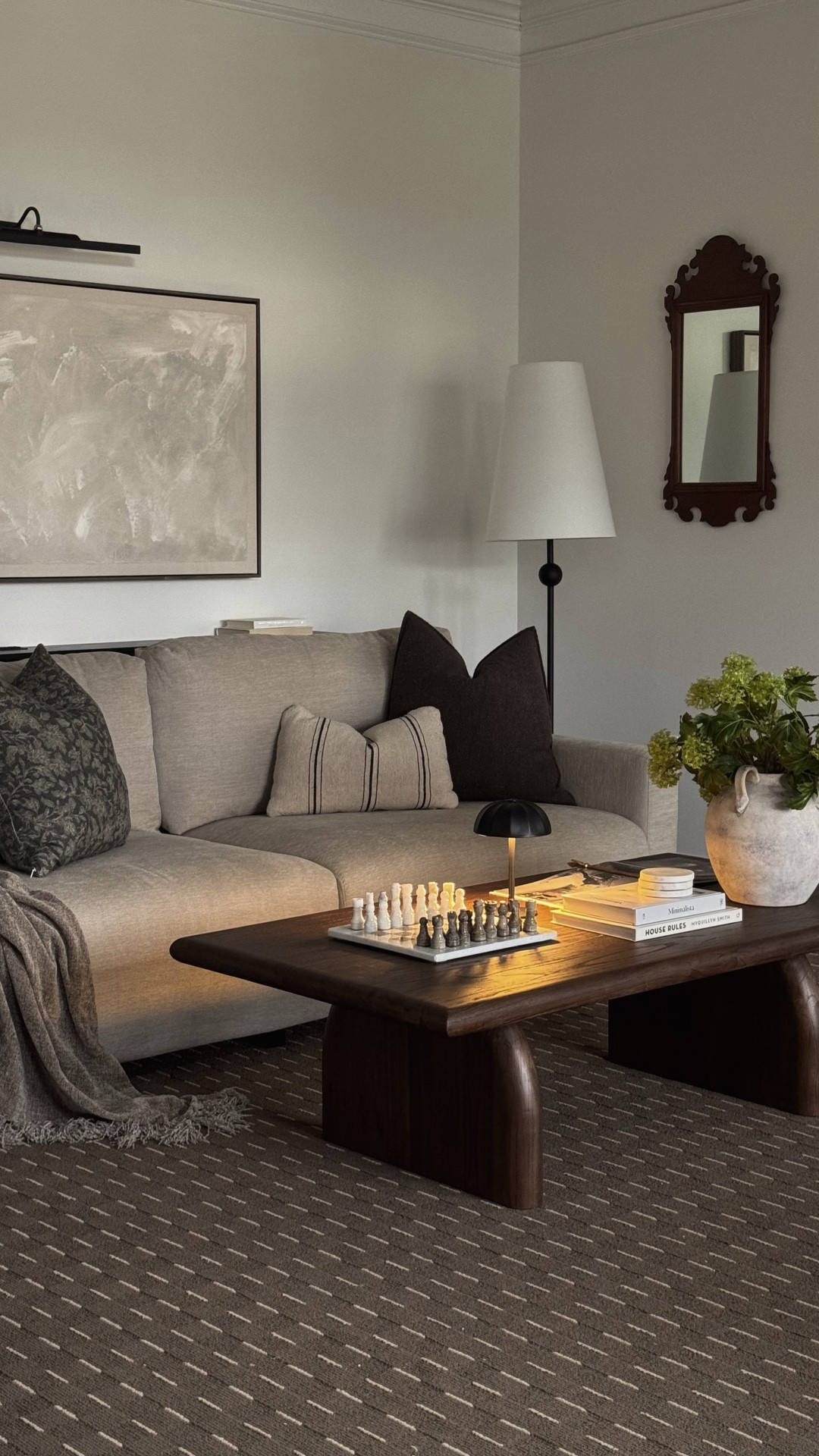 Living room decor, sitting room, coffee table decor, floor lamp, sectional sofa, sleeper sofa, convertible sofa, canvas wall art, chessboard, spring decor, throw pillows

#LTKHome