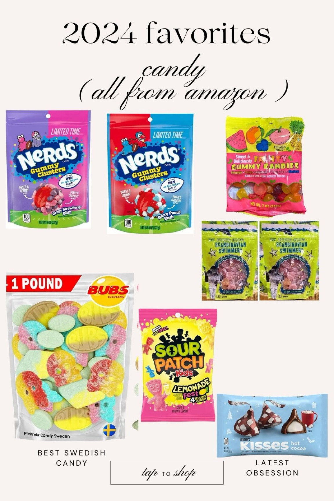 2024 candy favorites (all from Amazon)

#LTKSaleAlert #LTKFindsUnder100 #LTKGiftGuide