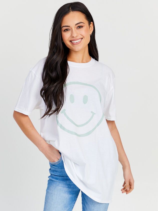 Oversized Smiley Tee | Altar'd State