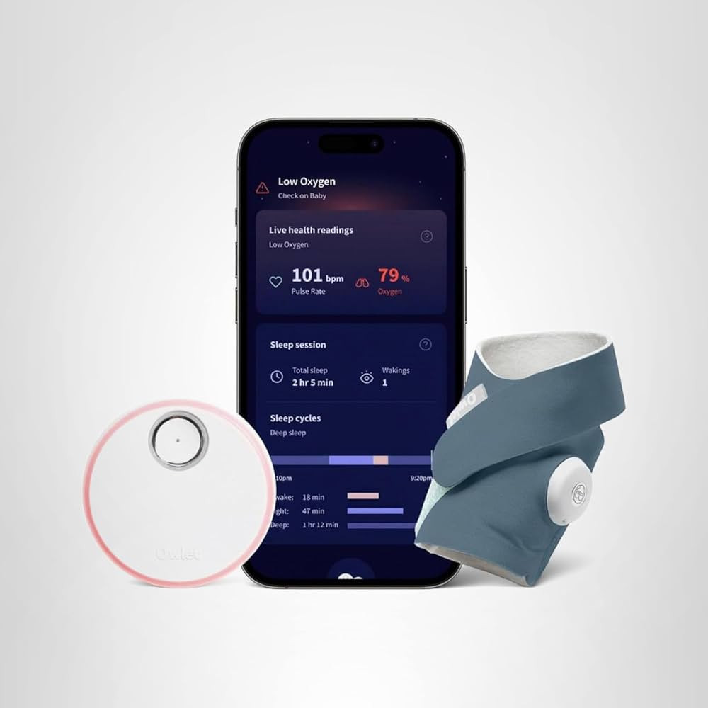 Owlet Dream Sock® - FDA-Cleared Smart Baby Monitor - Track Live Pulse (Heart) Rate, Oxygen in In... | Amazon (US)