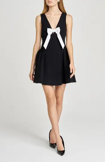 Ariana Bow Fit & Flare Minidress | Nordstrom