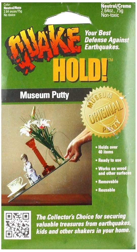 Ready America Quake Hold White Museum Putty 2.64 Oz | Amazon (US)