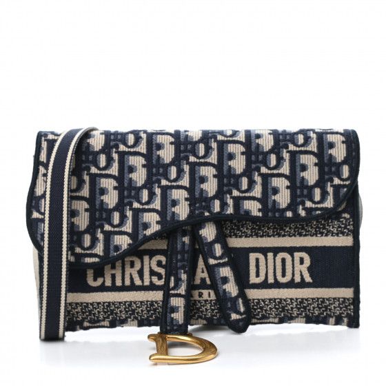 CHRISTIAN DIOR

Oblique Slim Saddle Pouch Blue | Fashionphile