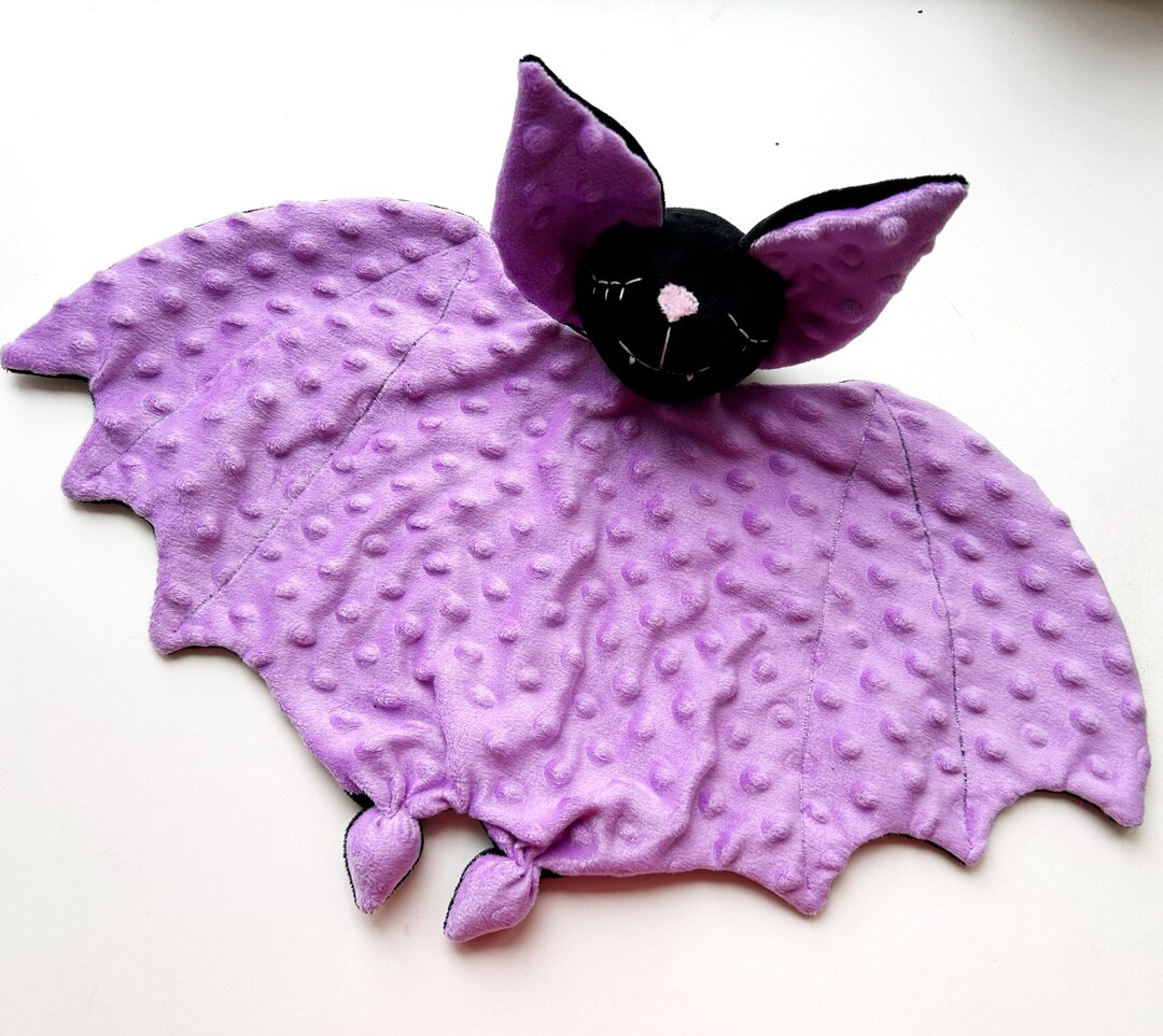 Personalized Purple Plush Bat Lovey: Embroidered Baby Toy - Etsy | Etsy (US)