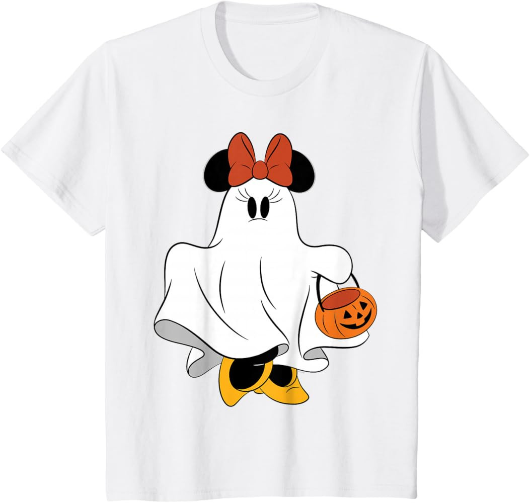 Disney Halloween Minnie Mouse Ghost Costume Trick-or-Treat T-Shirt | Amazon (US)
