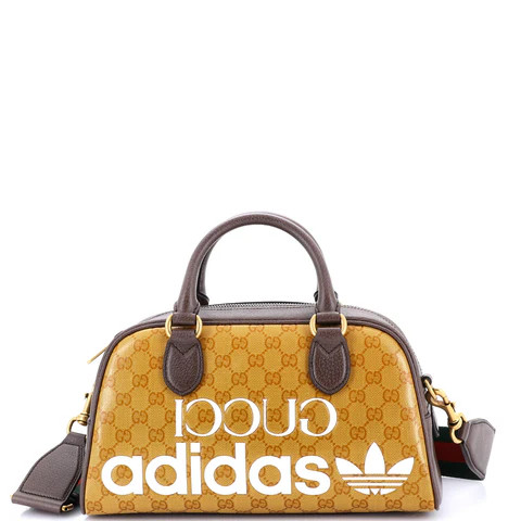 x adidas Duffle Bag GG Coated Canvas Mini | Rebag