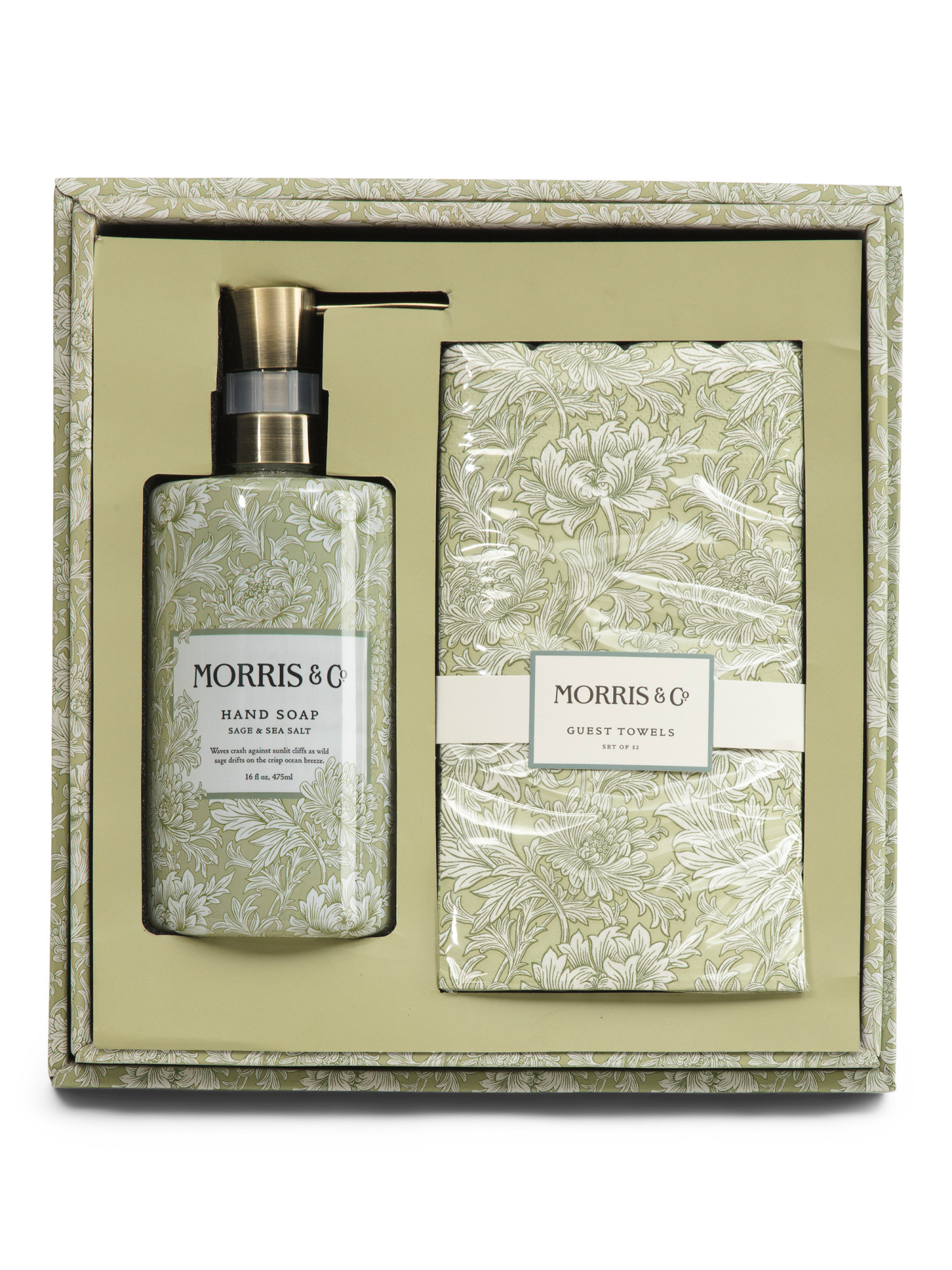 2pc Chrysanthemum Hand Soap And Towels Set | TJ Maxx