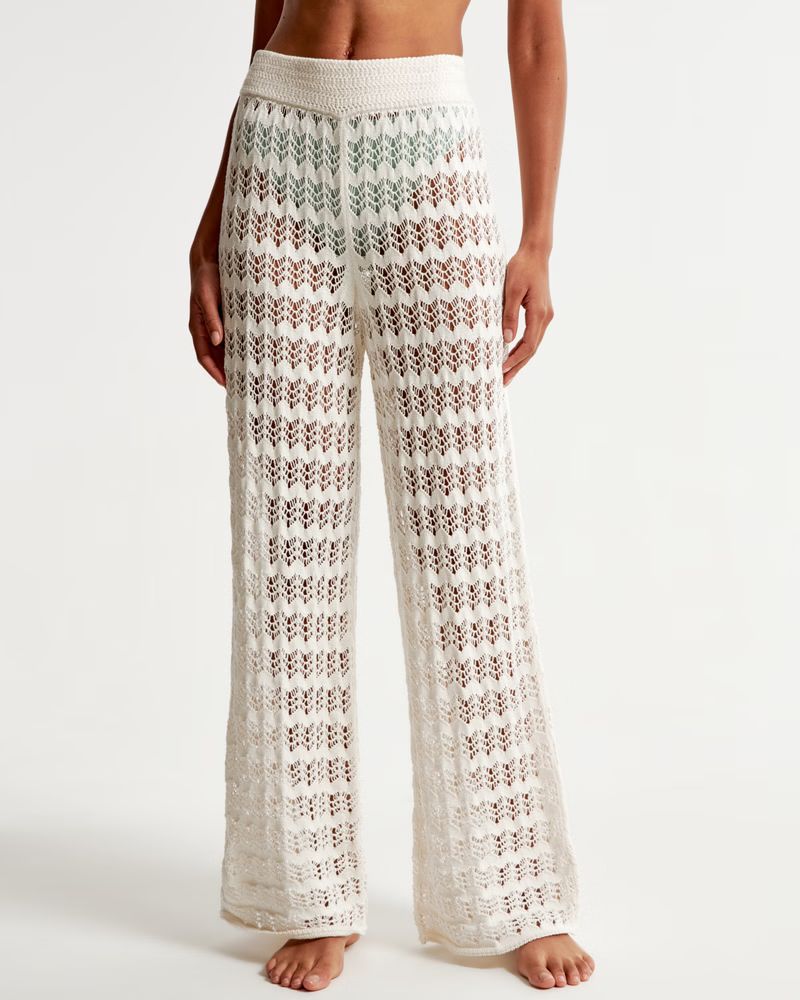 Crochet-Style Coverup Pant | Abercrombie & Fitch (US)