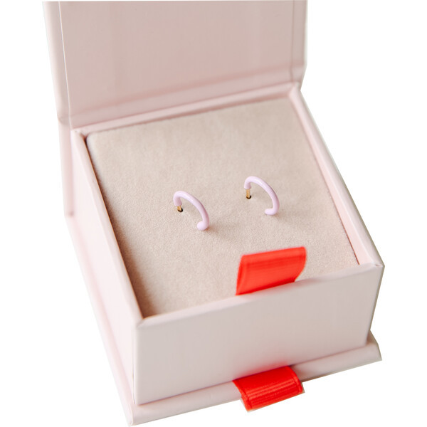 The Lilac Huggie Earrings - Pip Pop Post Jewelry | Maisonette | Maisonette