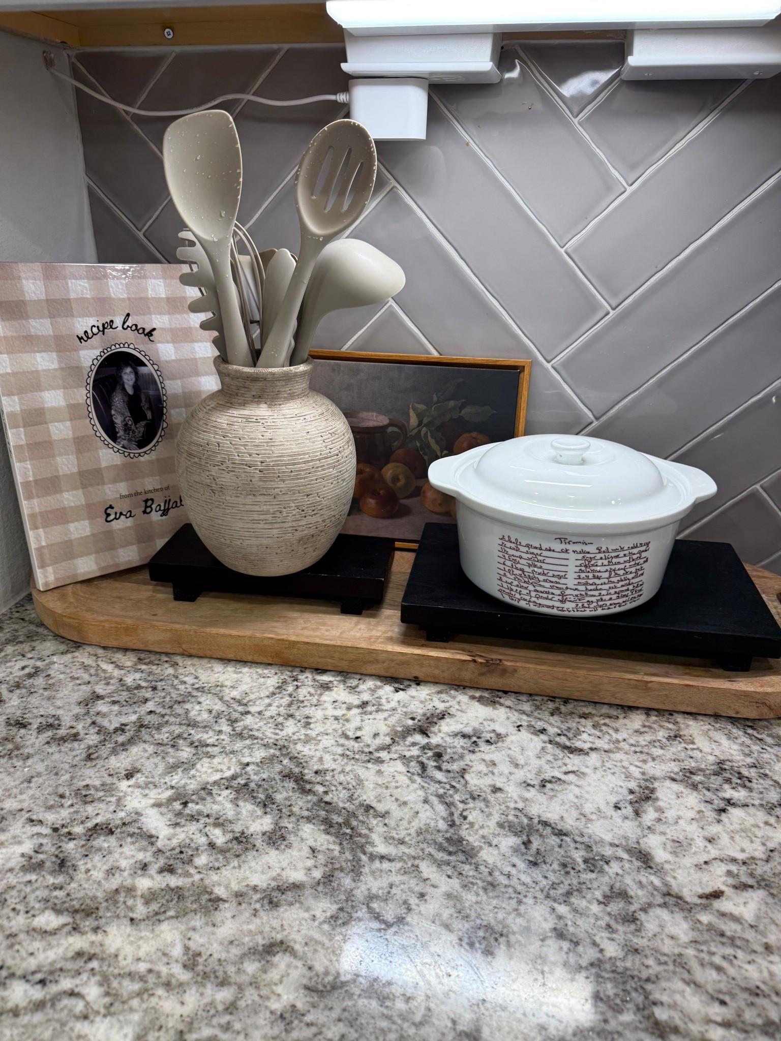 A very meaningful corner in my kitchen 🫶🏼

The recipe book was a gift from Dede & it’s all custom!

#LTKHome