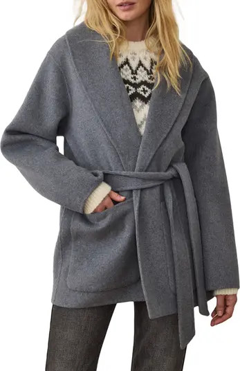 Marine Layer Colette Belted Wool Blend Jacket | Nordstrom | Nordstrom