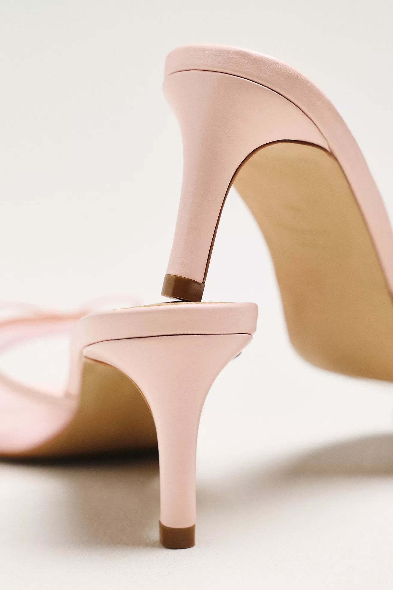 Maeve Mesh Bow Mule Heels | Anthropologie (US)