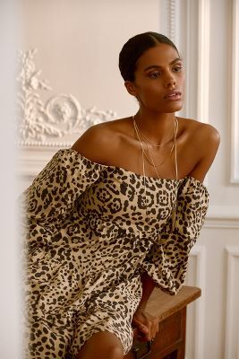 Faithfull Inez Leopard Mini Dress | Anthropologie (US)