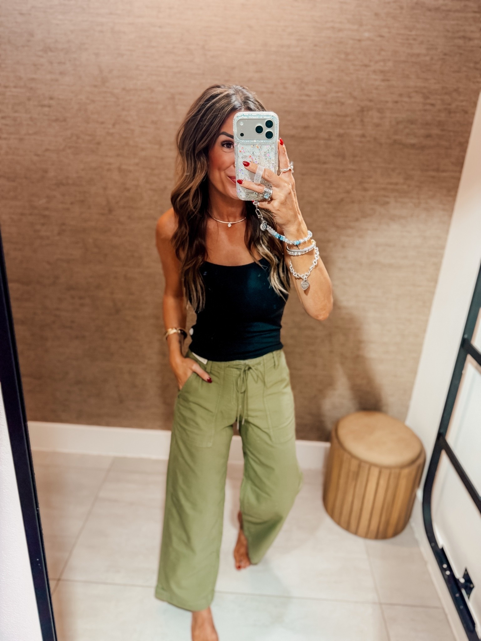 Wearing an XS regular in the pants and an XS in the cami! I’m 5”6 for reference!

#LTKgrwm #LTKootd #LTKdayinmylife