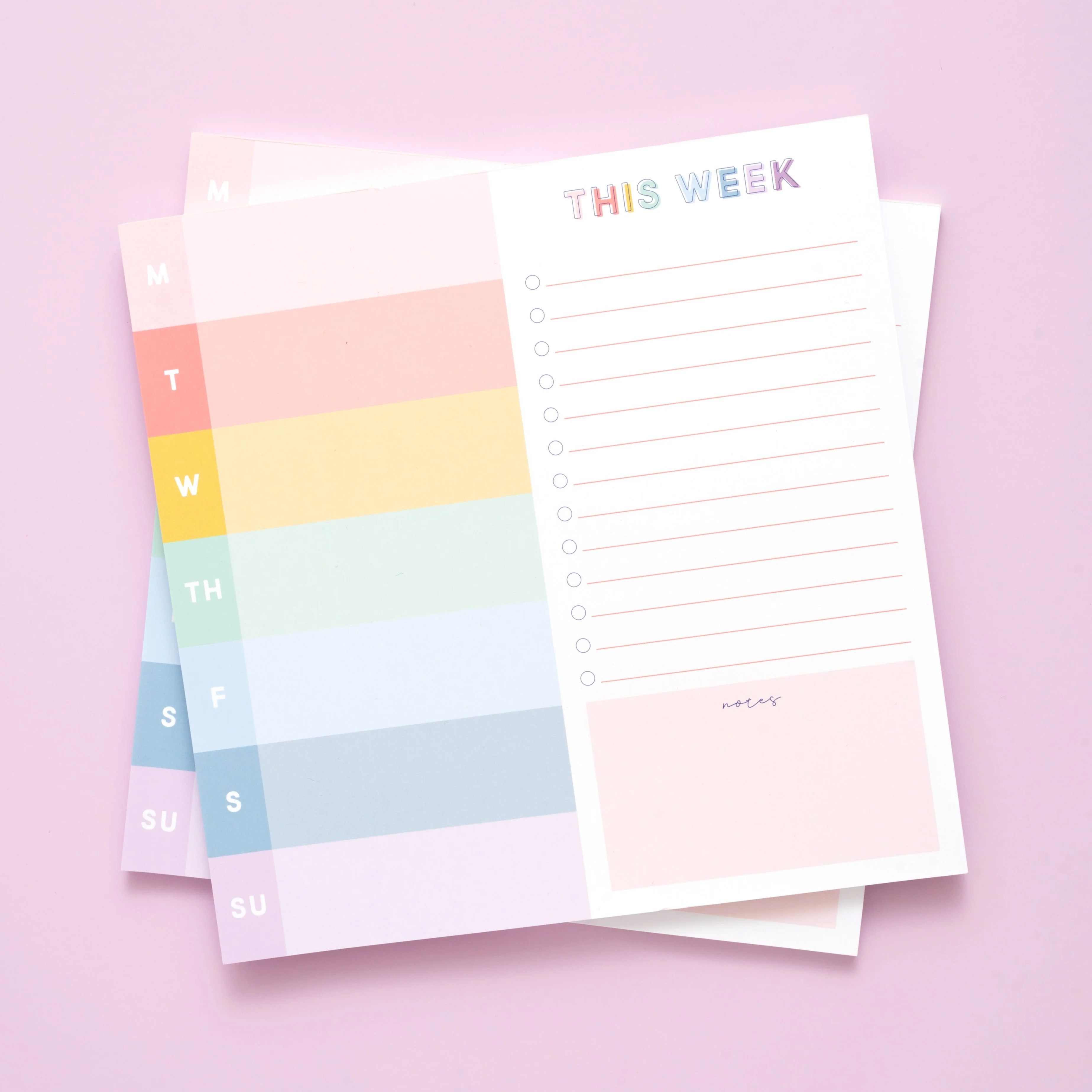 Spring Scallop Weekly Notepad | Joy Creative Shop