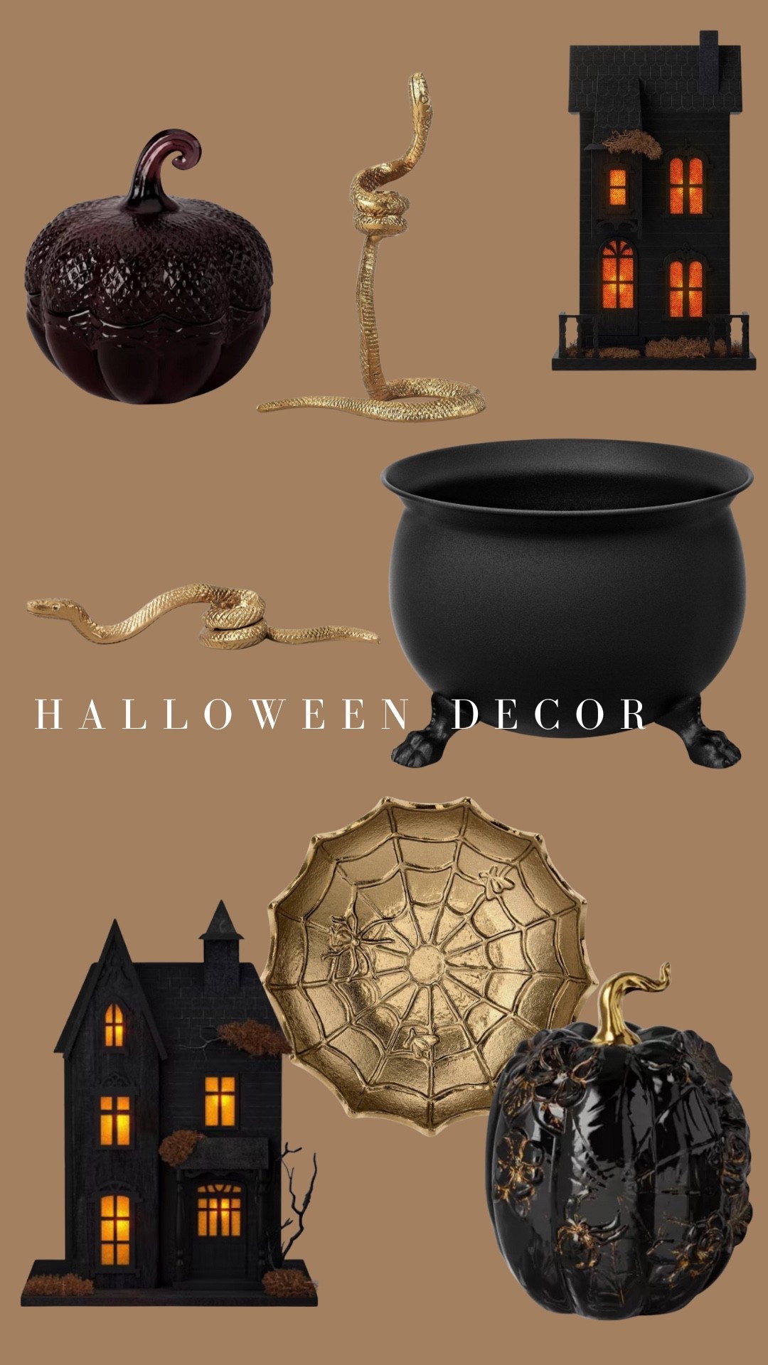 Target Halloween home decor! Love the gold snake candle holders! 

#LTKHome #LTKSeasonal #LTKStyleTip