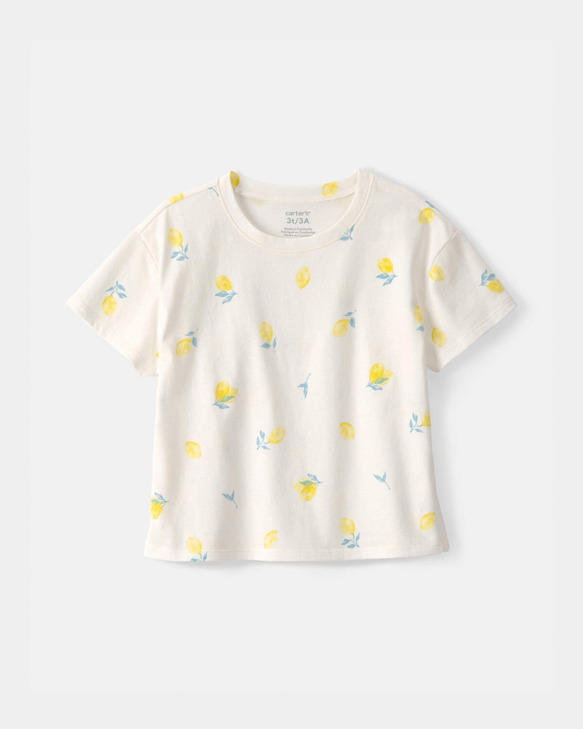 Toddler Girl Lemon Top - Cream | Carter's Inc