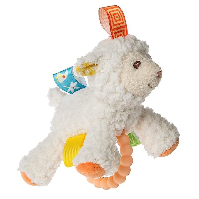 Taggies Teether Baby Rattle Soft Toy, 5-Inches, Sherbet Lamb,1.0Count | Amazon (US)