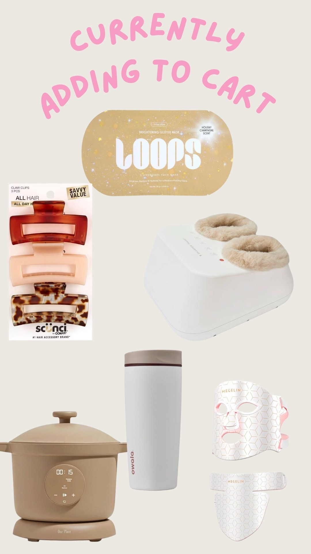 Currently adding to cart. Gift ideas. On my list. Trending. Best sellers. Viral. Affordable.  Claw clips. Red light therapy  

#LTKFindsUnder50 #LTKSeasonal #LTKFindsUnder100