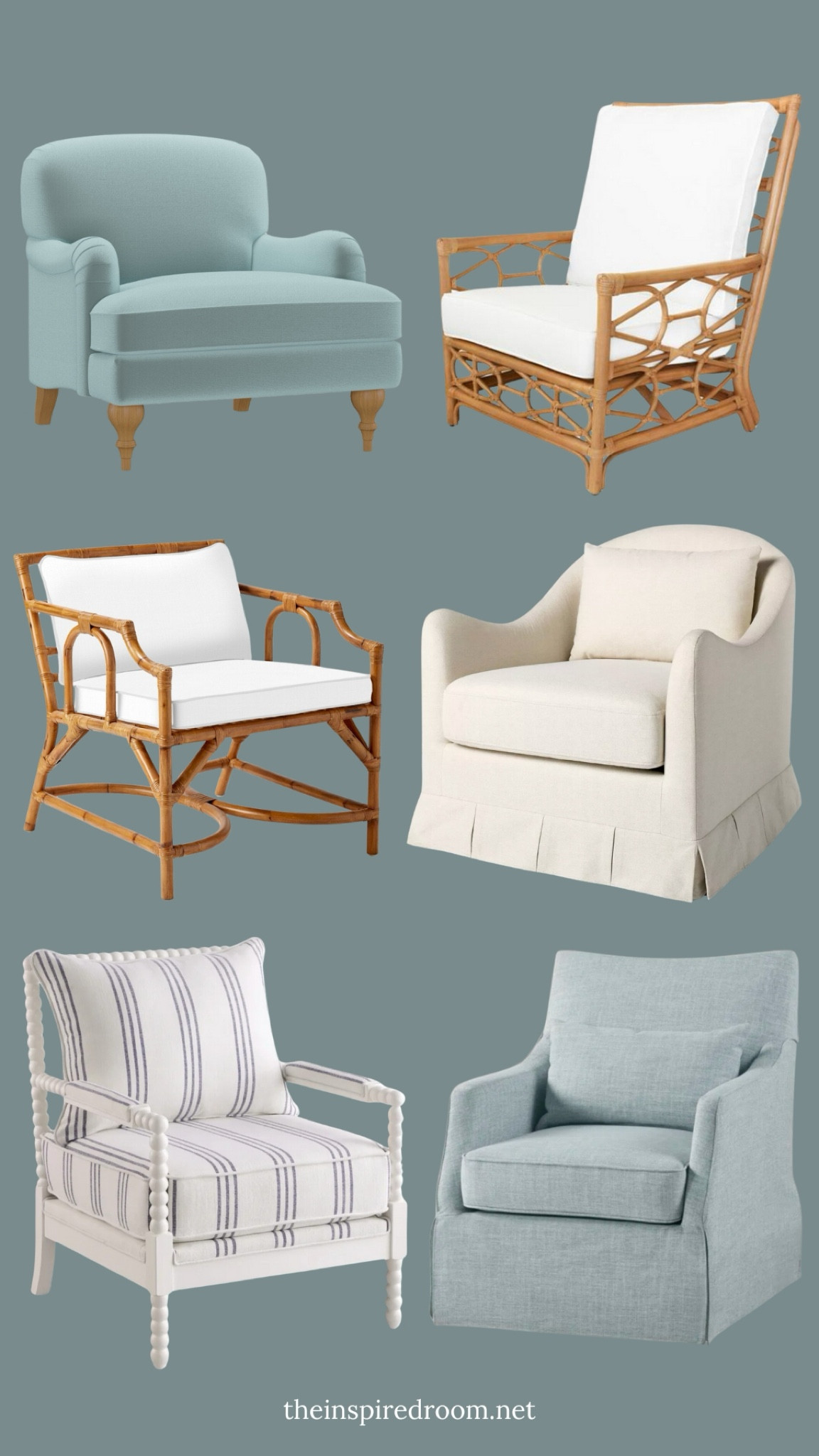 Arm chair round up - rattan upholstered and slipcovered. most have fabric and finish options 

#LTKHome #LTKStyleTip #LTKSaleAlert
