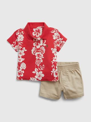 Baby Floral Polo Outfit Set | Gap (US)