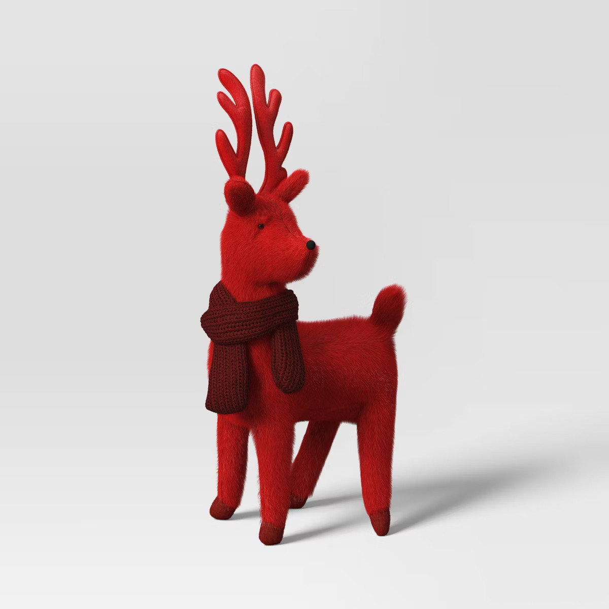 14.5" Plush Deer Wearing Scarf Animal Christmas Figurine - Wondershop™ | Target