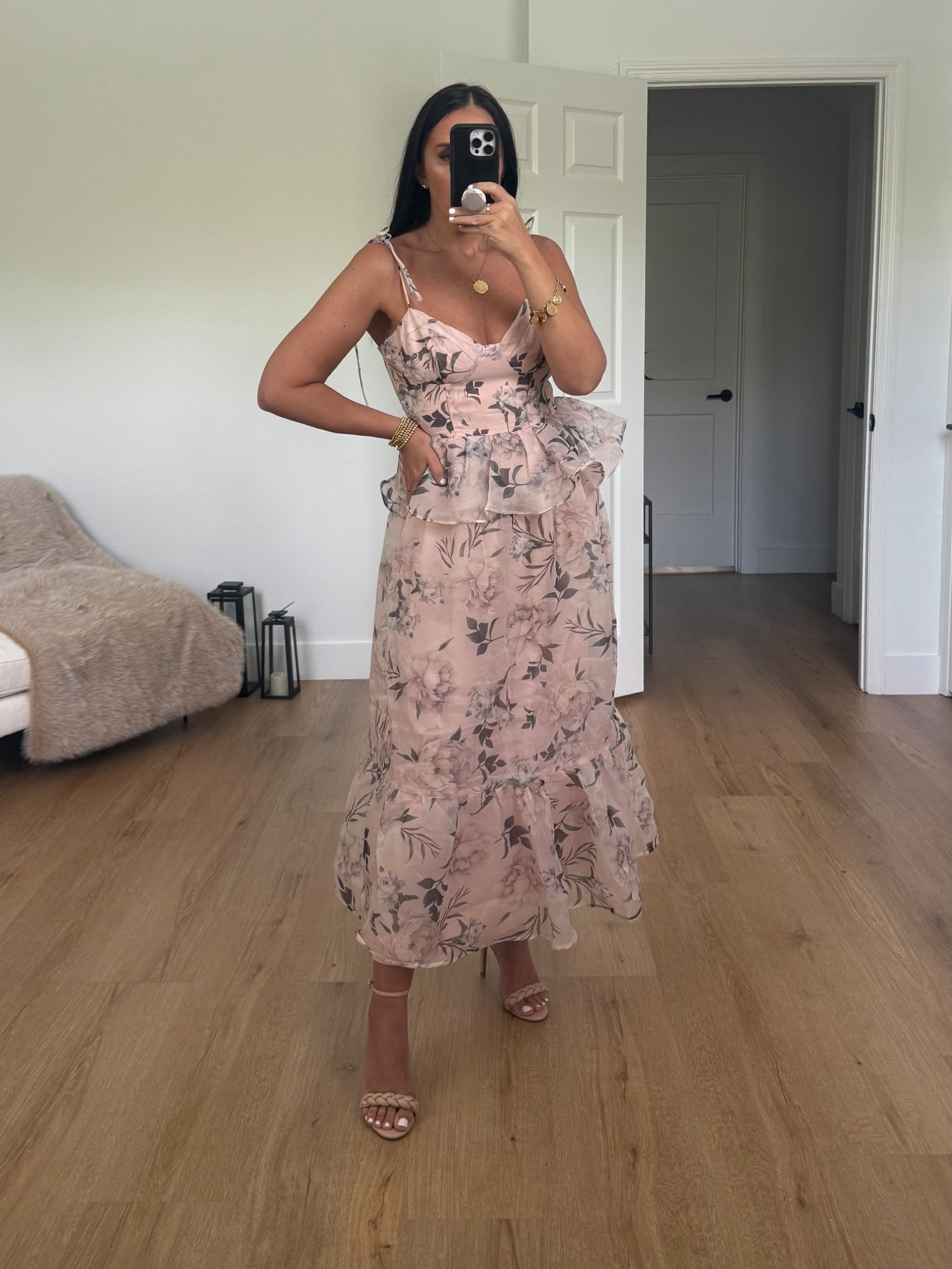 Kennie Floral Print Midi Dress
