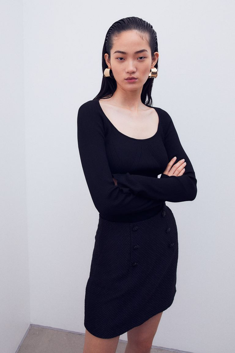 Texture-patterned Skirt | H&M (US + CA)