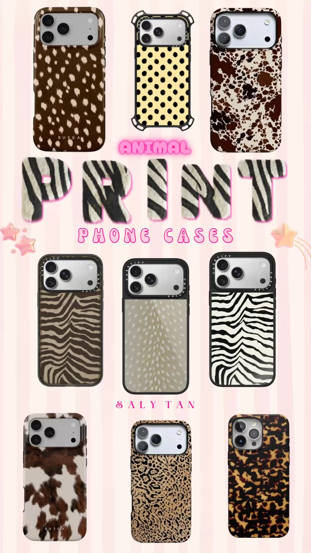 15% Off code: SPRING15 on Casely Phone Cases

ANIMAL PRINT PHONE CASES/COVERS
Trendy styles and fun patterns.

#LTKSeasonal #LTKSpringSale #LTKTravel