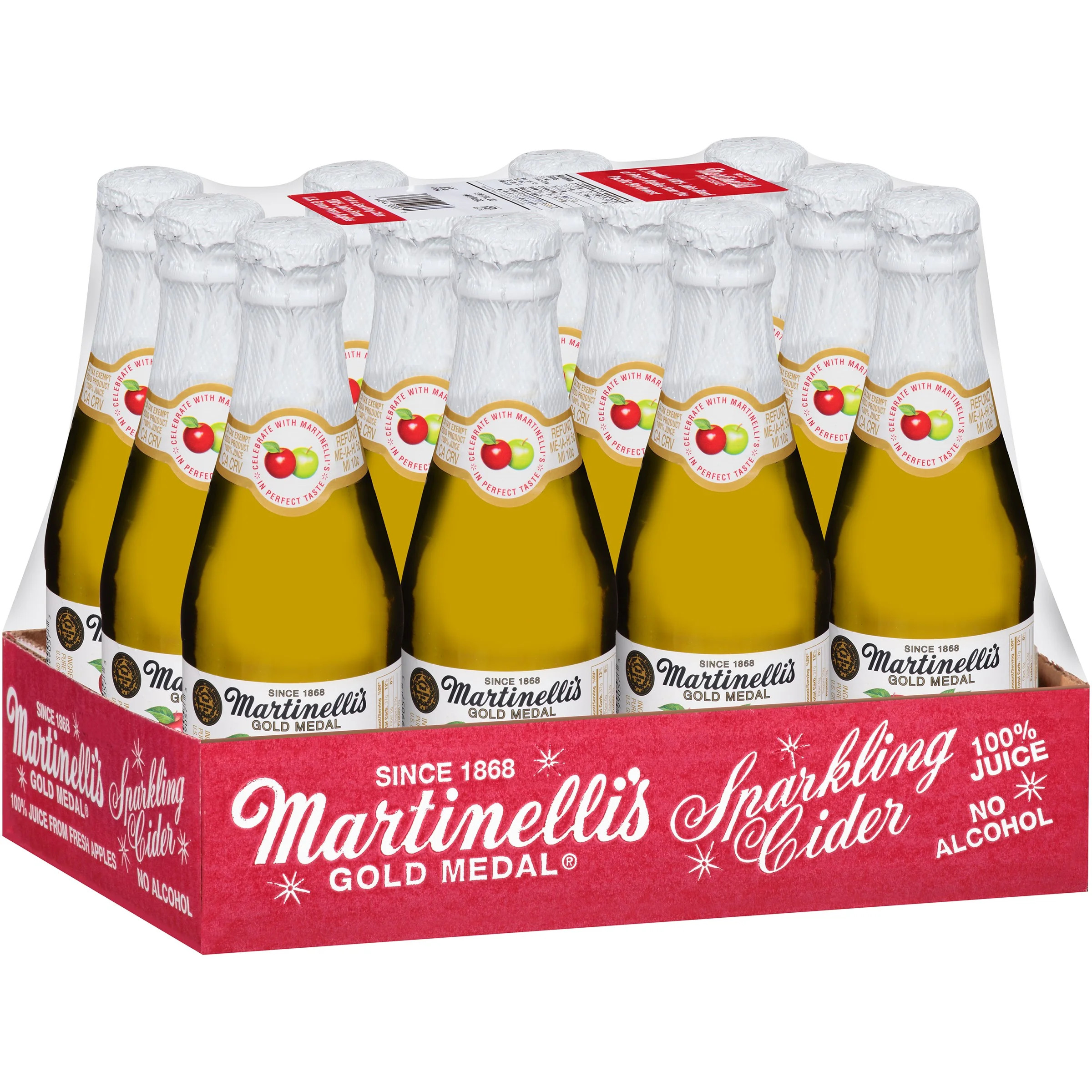 Martinelli's Gold Medal® Sparkling Cider 12-8.4 fl oz. Bottles - Walmart.com | Walmart (US)