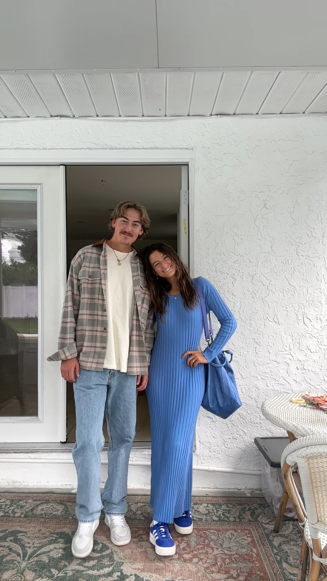 our couple fit check :) the dress is so flattering and my fav bag for a monochrome look 🤍 
Dress: size XS 

#LTKSeasonal #LTKstyletip #LTKmens