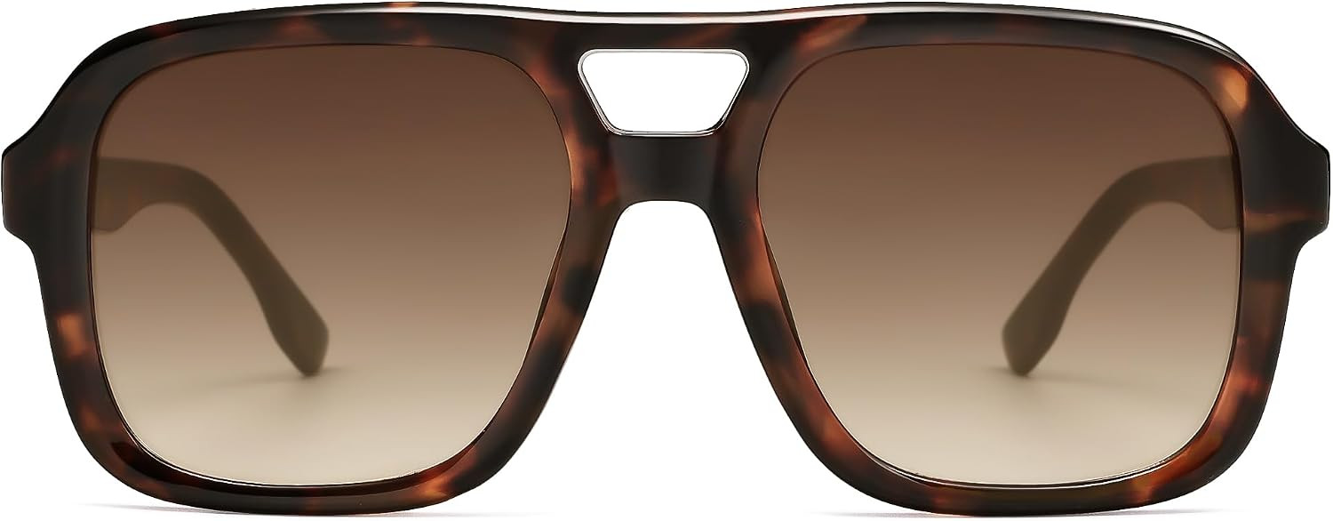 SOJOS Retro Aviator Sunglasses For Women Men Square Womens Square Sun Glasses SJ2355 | Amazon (US)