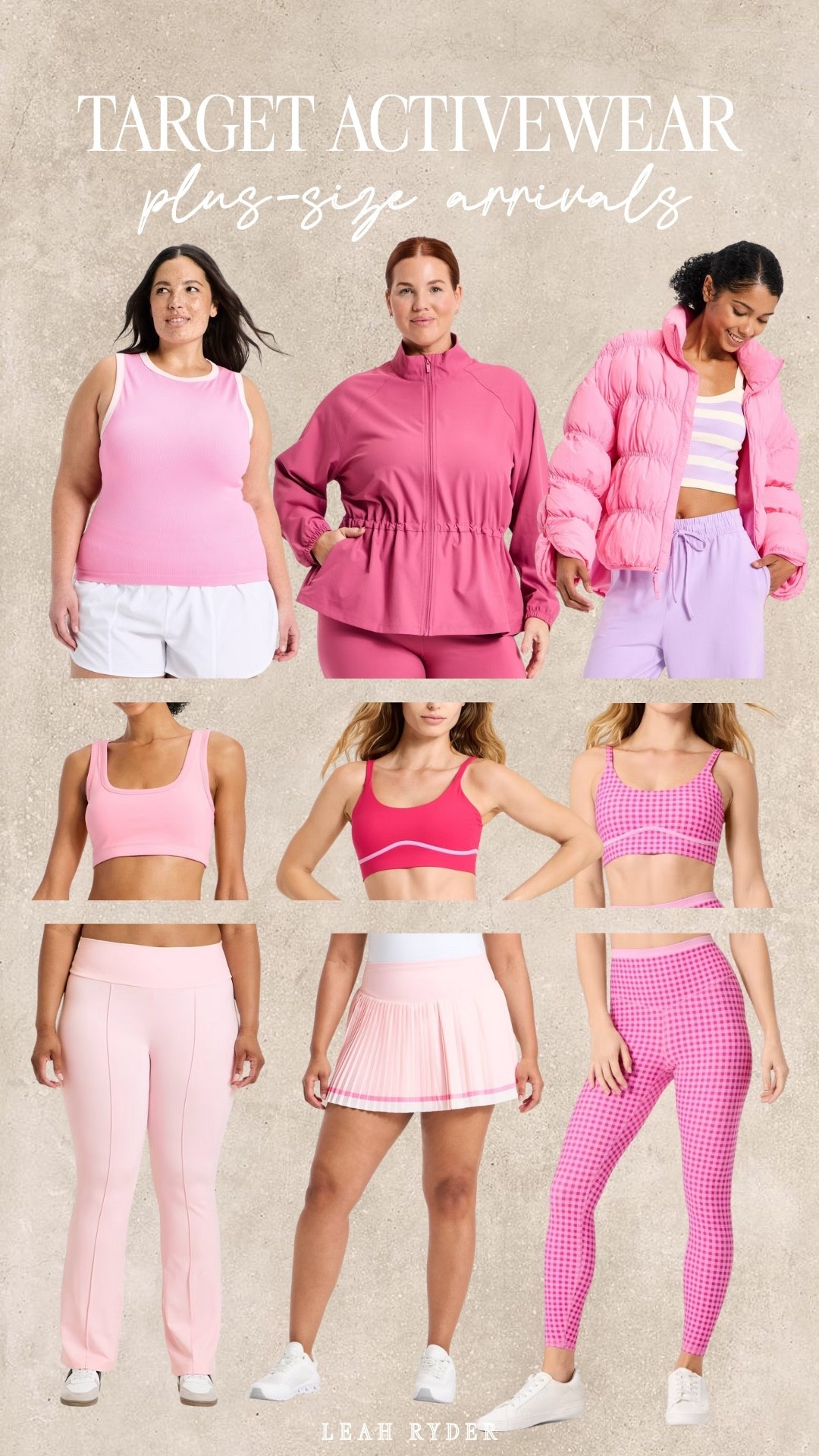 These Target plus-size activewear arrivals are perfect for spring workouts and everyday movement. Featuring supportive sports bras, comfortable leggings, lightweight jackets, and skorts designed for real bodies. The pink and pastel color palette feels fresh while still being easy to mix and match. This Target plus-size activewear is affordable, flattering, and made for walking, workouts, and casual athleisure wear.

#LTKfitnessgoals #LTKPlusSize