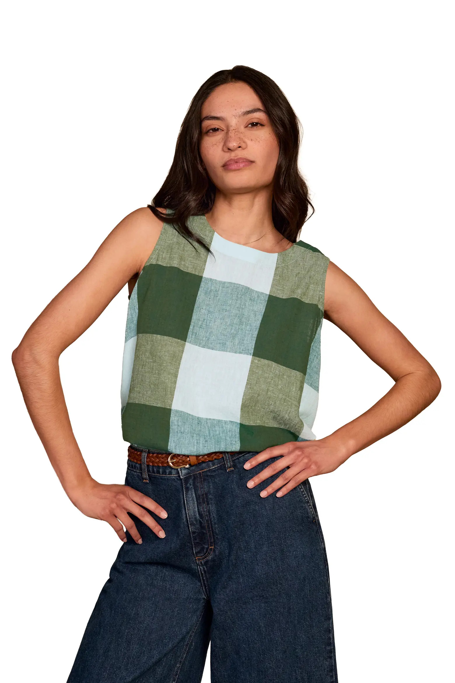 Sleeveless Pleat Back Cotton Blouse (Women) | Nordstrom | Nordstrom