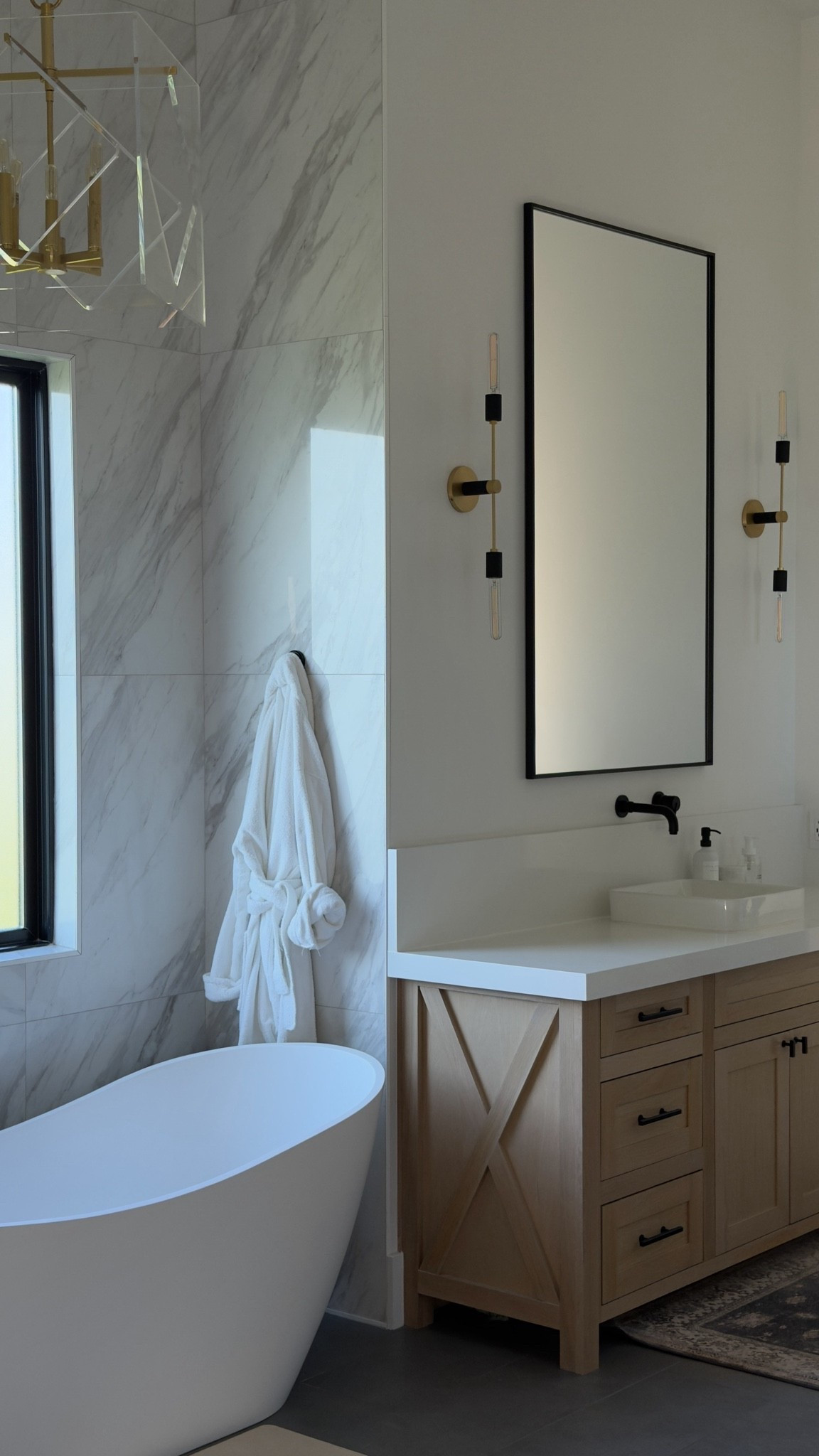 Forever in love with our spa like bathroom. These mirrors look custom, but are super affordable and the variety of sizes available will fit in bathroom style.

#LTKSaleAlert #LTKHome