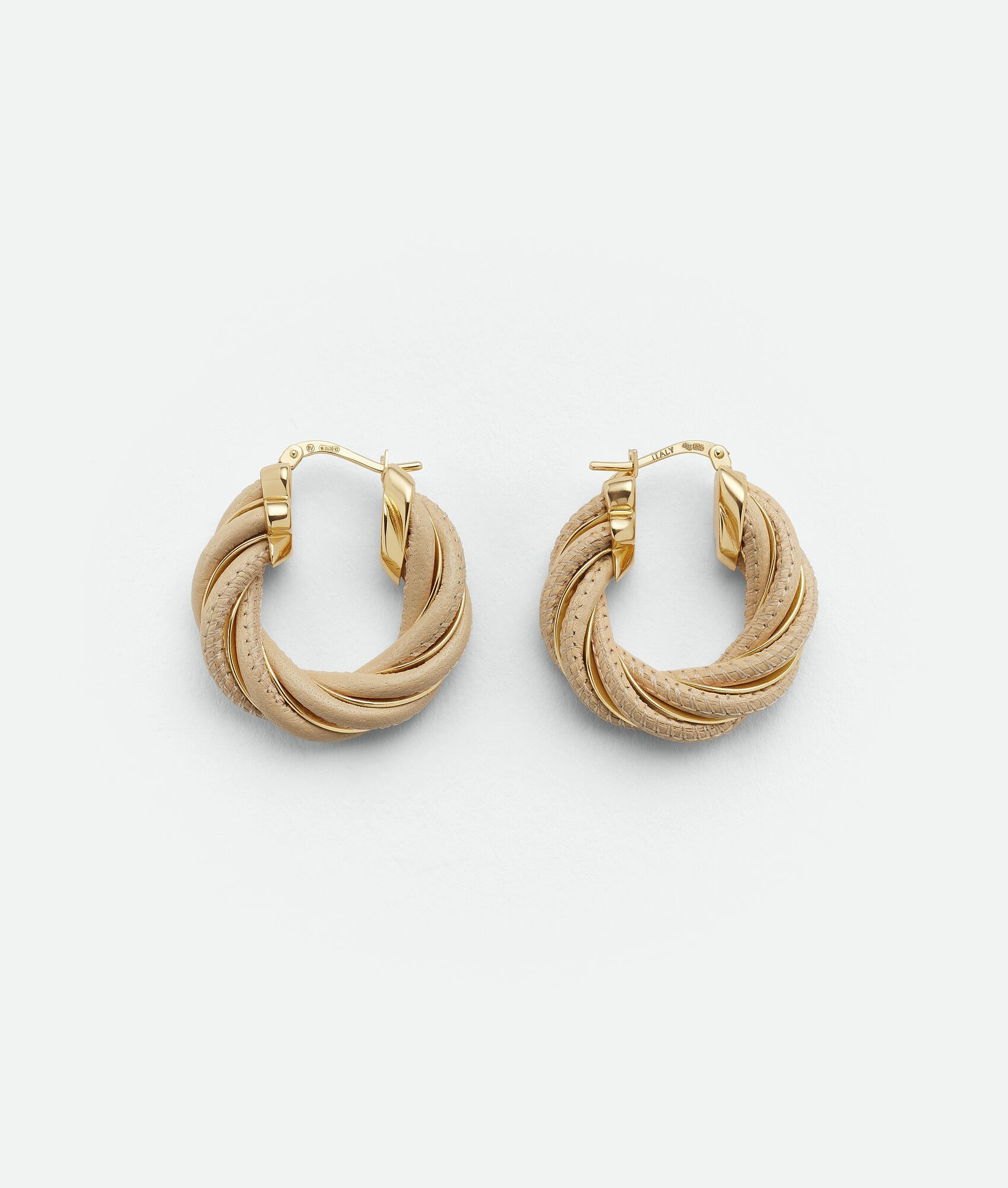 twist hoop earrings | Bottega Veneta