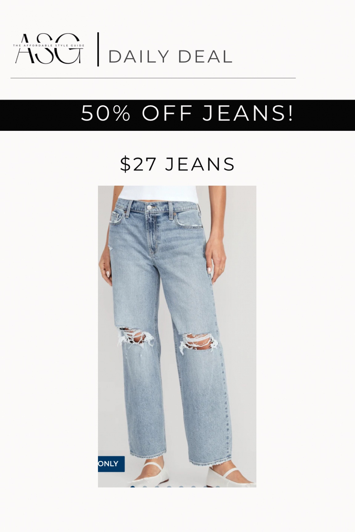 The best jeans!! Only $27 today!! I’ve been living in these! They are also a mid rise making them perfect to wear during my pregnancy just sized up 2 sizes! 

#LTKsalealert #LTKfindsunder50