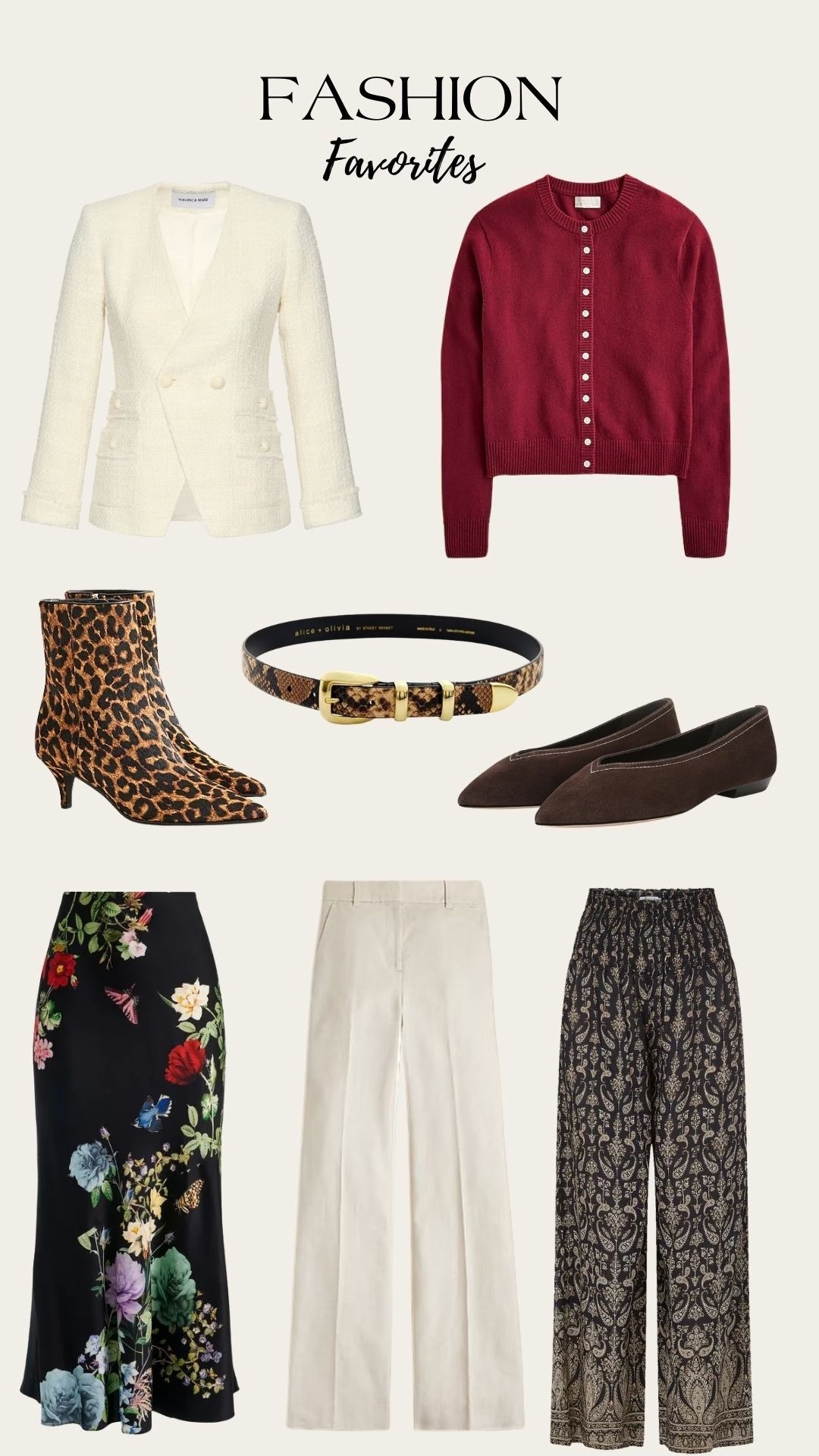 Fashion favorites!!

Alice & Olivia - Veronica Beard - J Crew - Outfit ideas - Shoes - Belts - Skirts - Pants - Blazers - Cardigans - Gift Guide - Holiday Outfit Inspo - Luxury 

#LTKHoliday #LTKGiftGuide #LTKootd