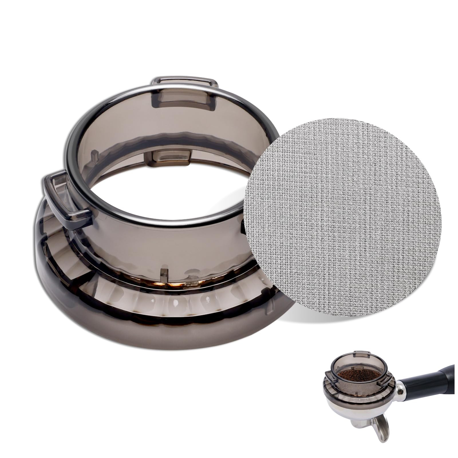 54mm Dosing Funnel with 53.5mm Puck Screen, Catcan Espresso Portafilter Funnel for Breville Serie... | Amazon (US)