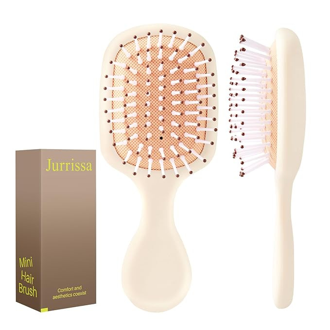 Mini Hair Bursh for Women Men and Kids, Protable Travel Size Hair Brush for Pockets Purses, Mini ... | Amazon (US)