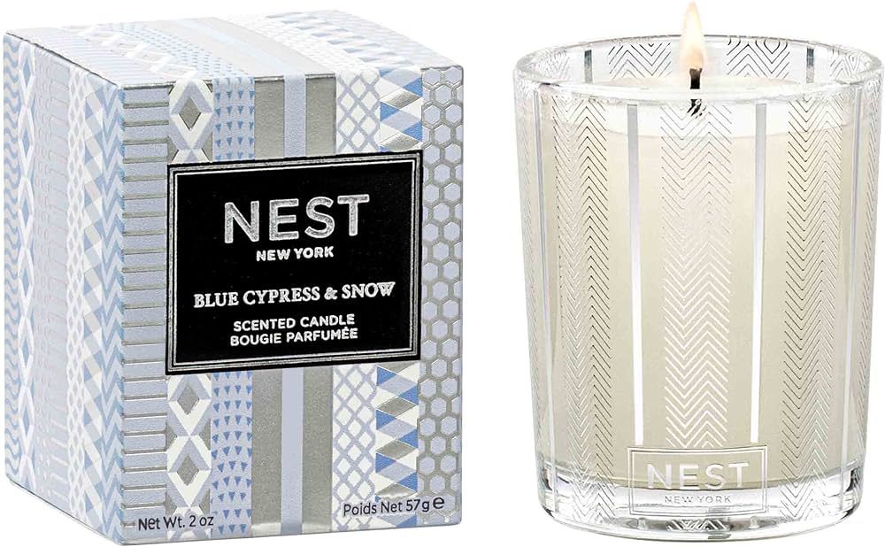NEST New York Blue Cypress & Snow Scented Votive Candle | Amazon (US)