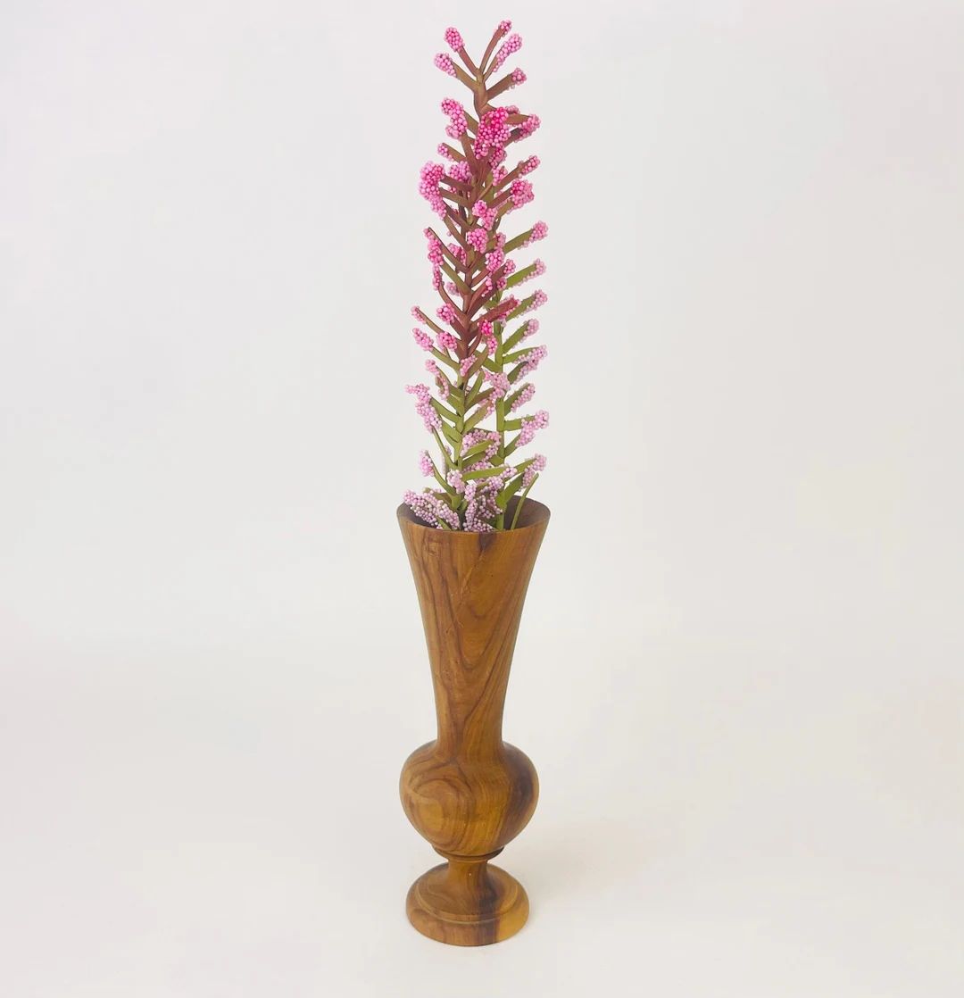 Vintage Wood Vase | Etsy (US)
