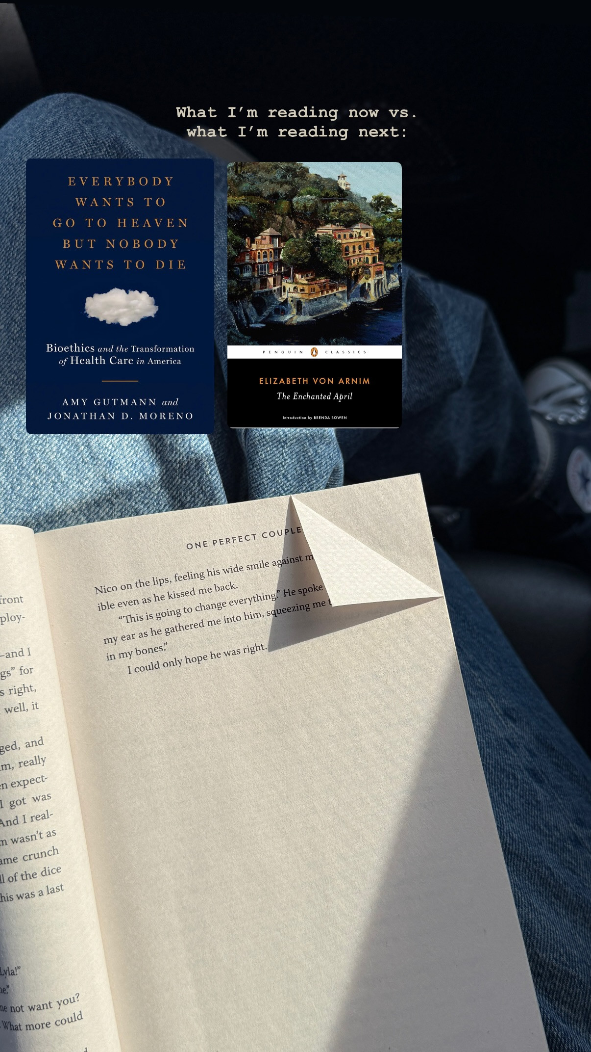 What I'm reading now vs. what I'm reading next: 

 #LTKFindsUnder50