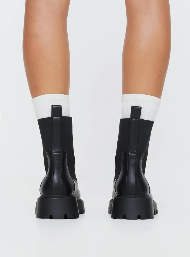 Elijah Boots Black | Princess Polly US