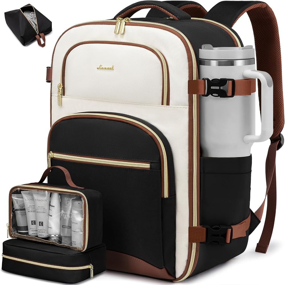 LOVEVOOK Travel Backpack for Women, 40L Airline Approved Carry On Backpack Luggage with 3 Packing... | Amazon (US)