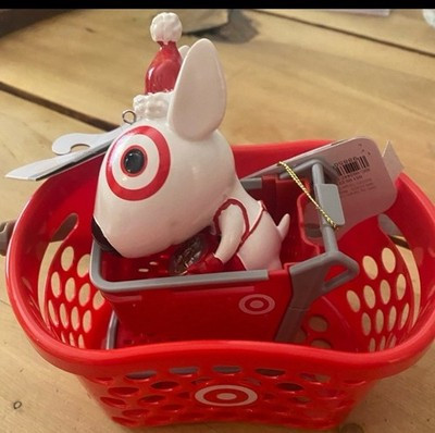 Target Mini Basket, Target Shopping Cart & Bullseye Ornaments | eBay US