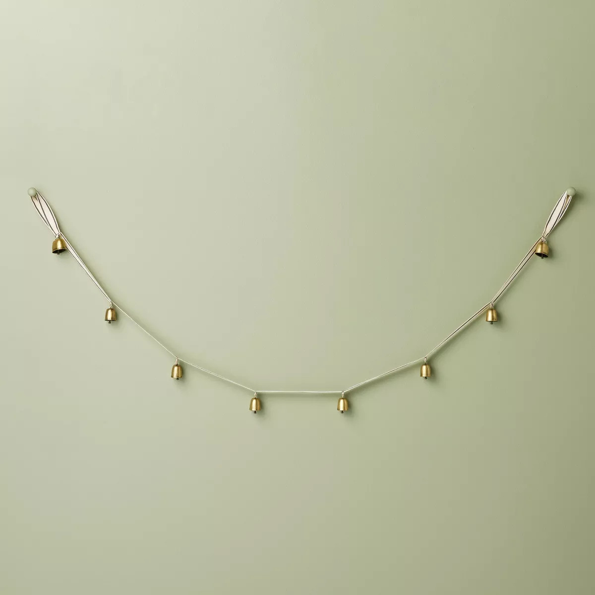 5' Decorative Metal Bell Christmas Garland Antique Brass - Hearth & Hand™ with Magnolia | Target