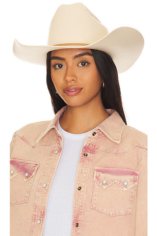 Lucille Cowboy Hat in Pale Pink | Revolve Clothing (Global)
