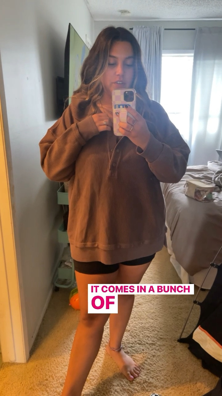 Fave aerie sweater 25% off! Wearing a size down from normal. Wearing large 

#LTKSale #LTKsalealert #LTKmidsize